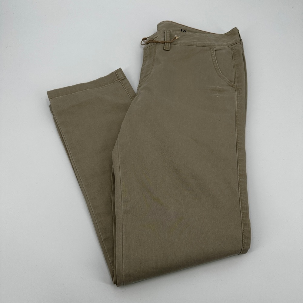Lucky Brand Sweet N Low Khaki Chino Pants Tan Straight Leg 10/30 Stretch Preppy
